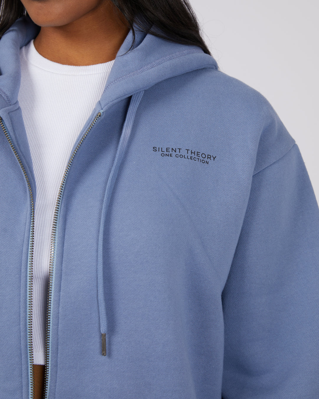 Society Zip Through Hoody Ink