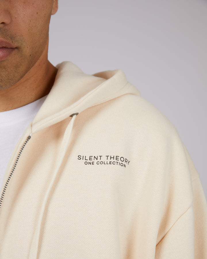 Society Zip Through Hoody Natural