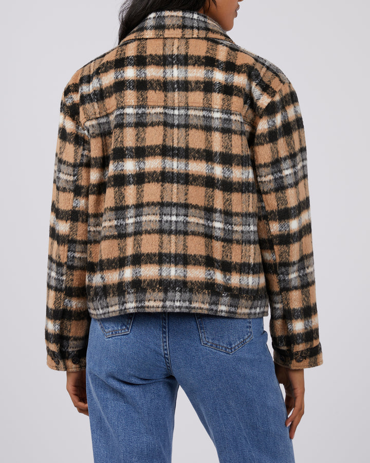 Viannah Cropped Jacket Check