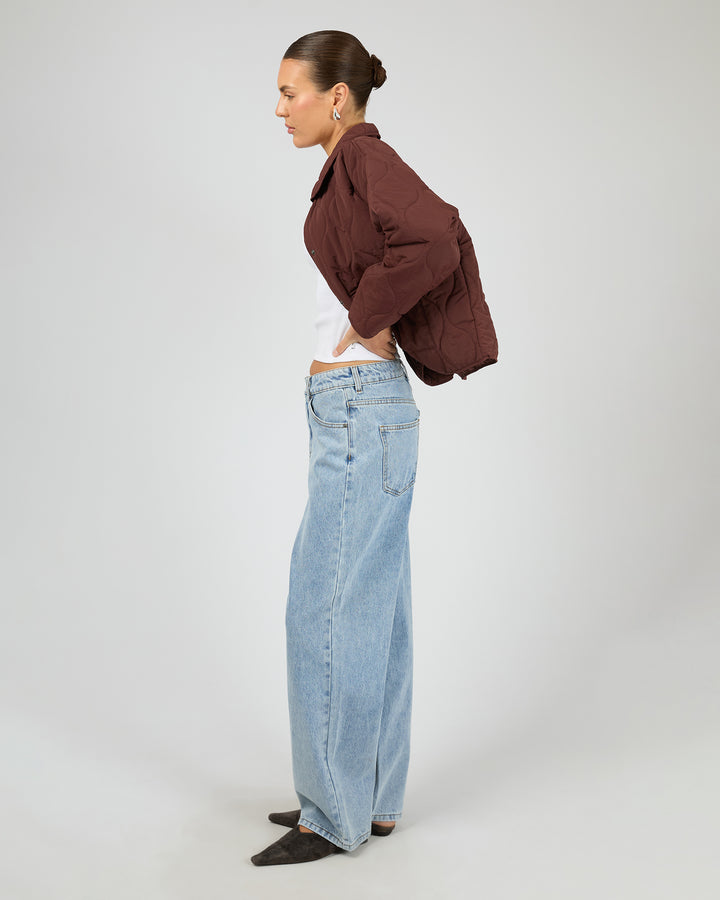Archer Stitched Jacket Cherry