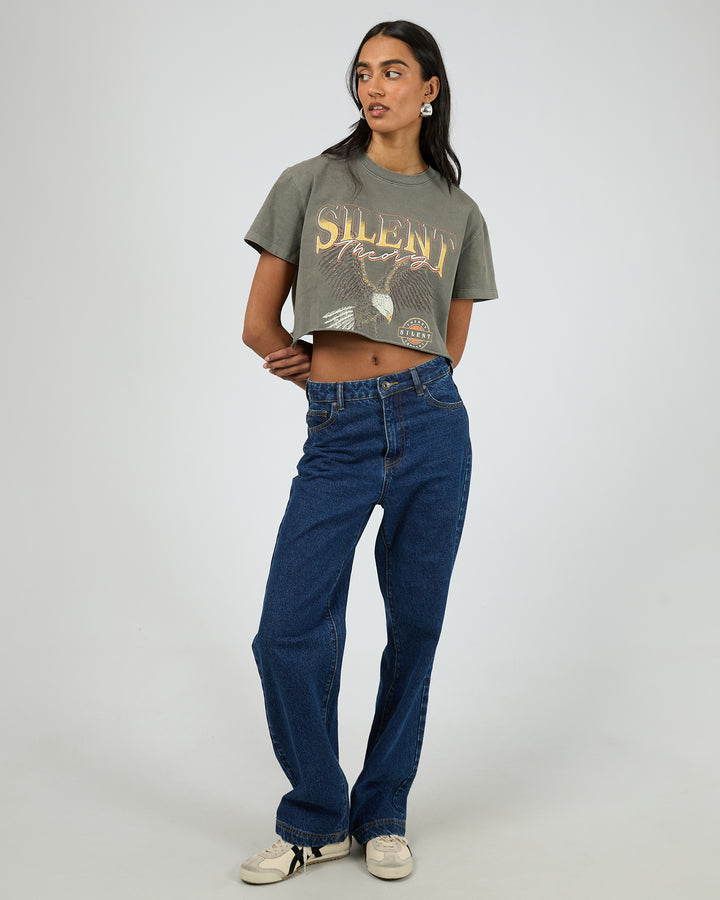 Formation Crop Tee Charcoal