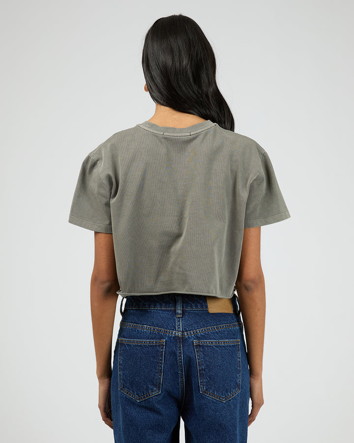 Formation Crop Tee Charcoal