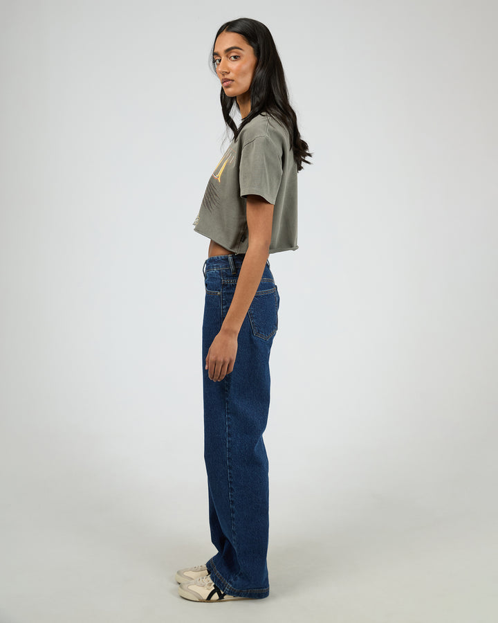 Formation Crop Tee Charcoal