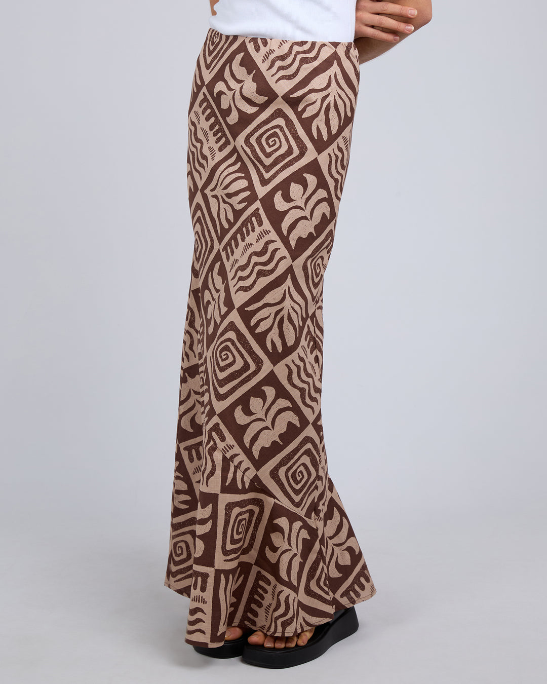 Tulum Maxi Skirt Brown