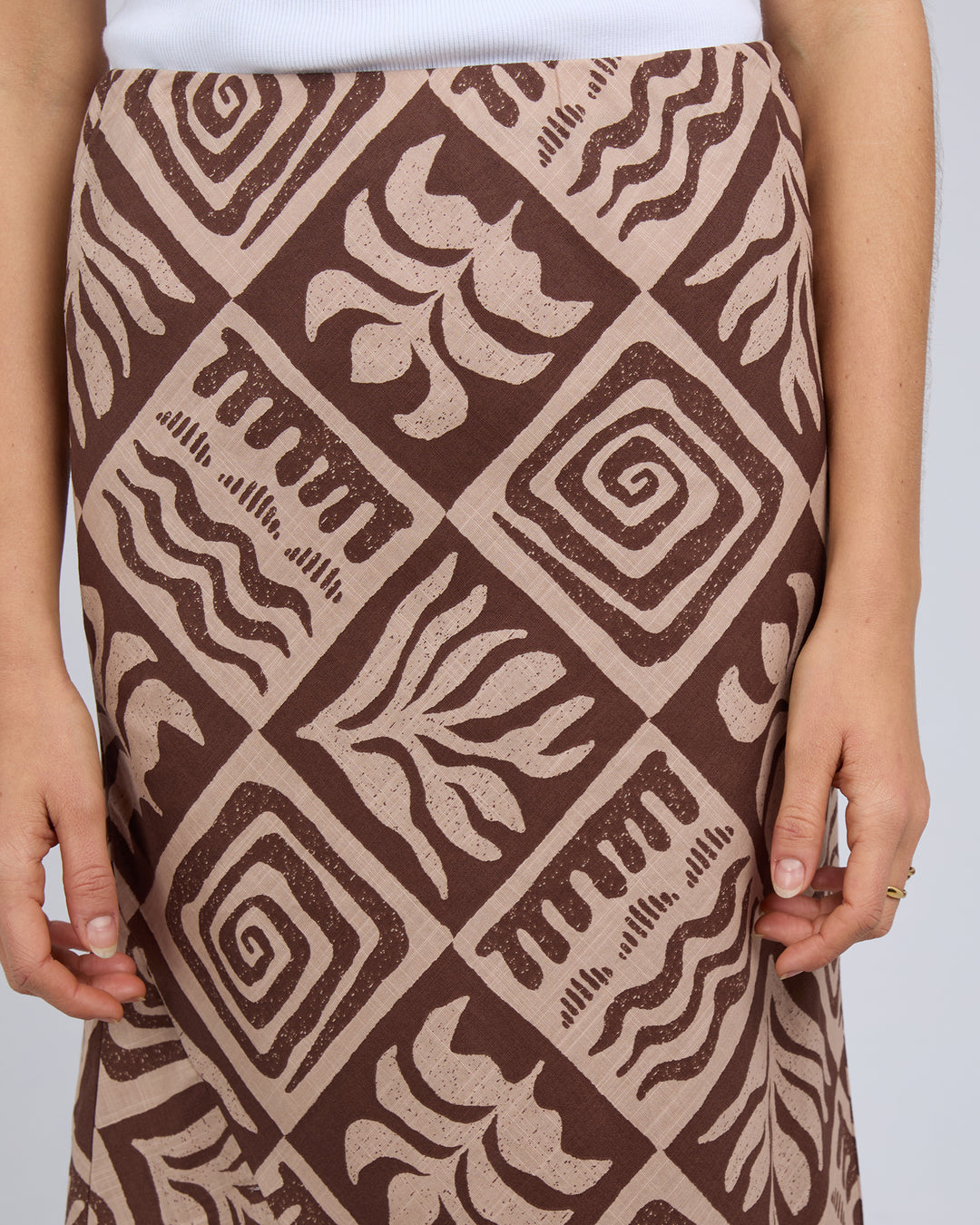 Tulum Maxi Skirt Brown