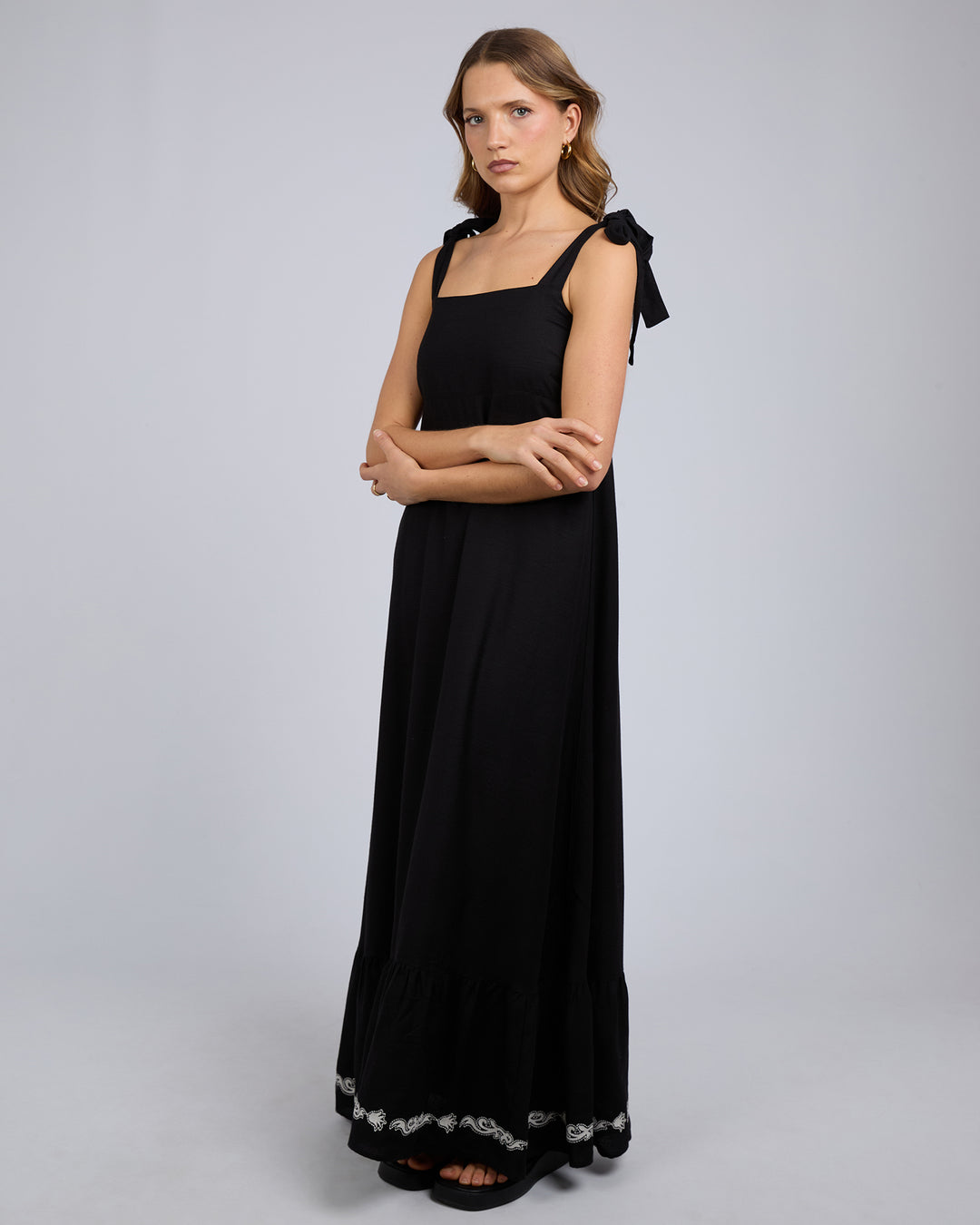 Bandera Maxi Dress Black