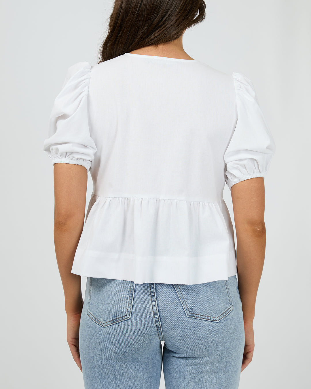 Aftersun Linen Top White
