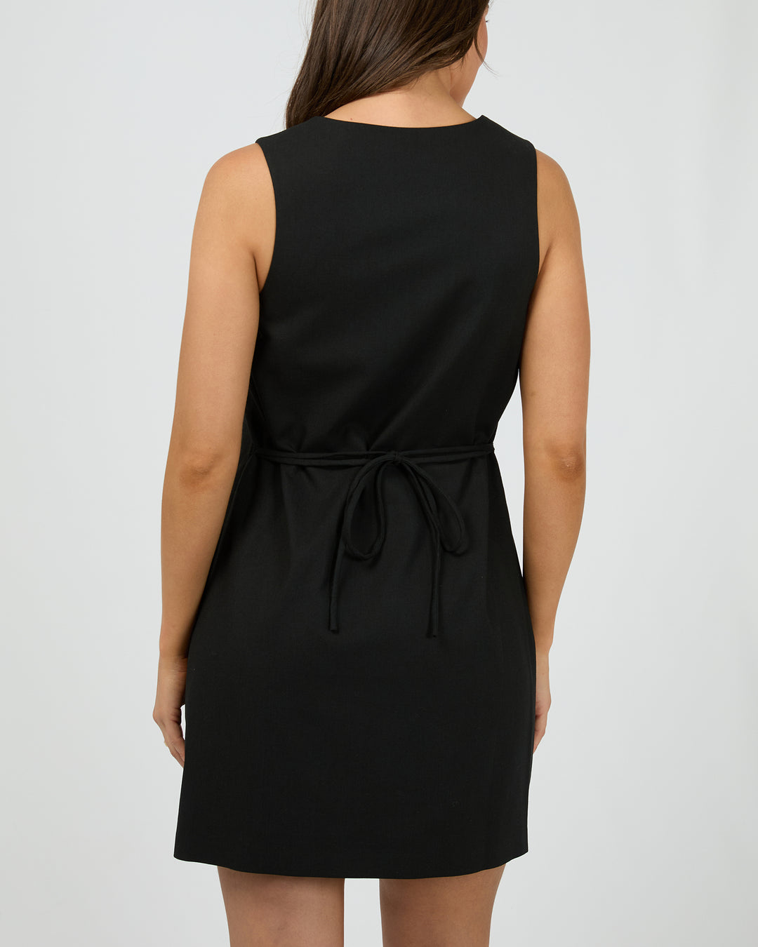 Aftersun Linen Dress Black