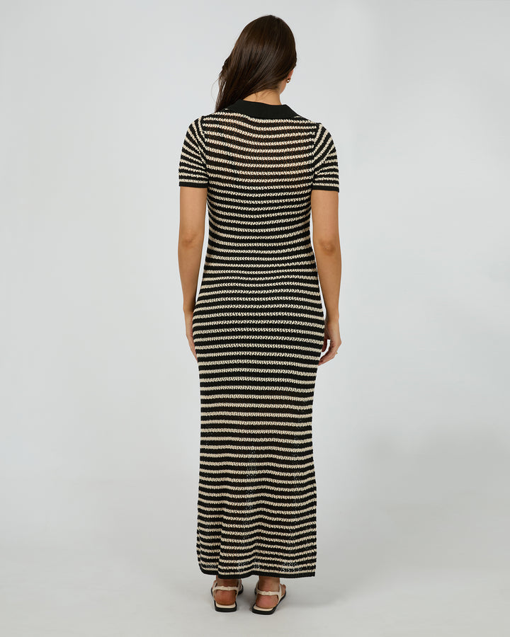 Margo Crochet Maxi Dress Black