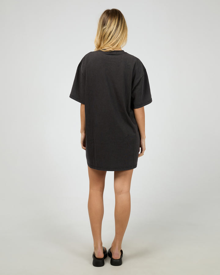 Airbourne Tee Dress Washed Black