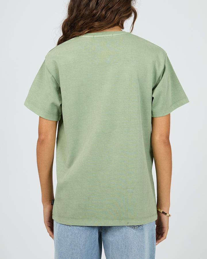 Hand Drawn Tee Green