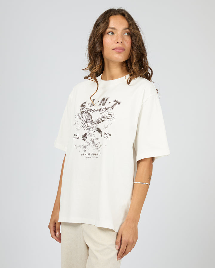 Flying Free Tee Vintage White