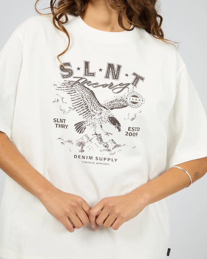 Flying Free Tee Vintage White