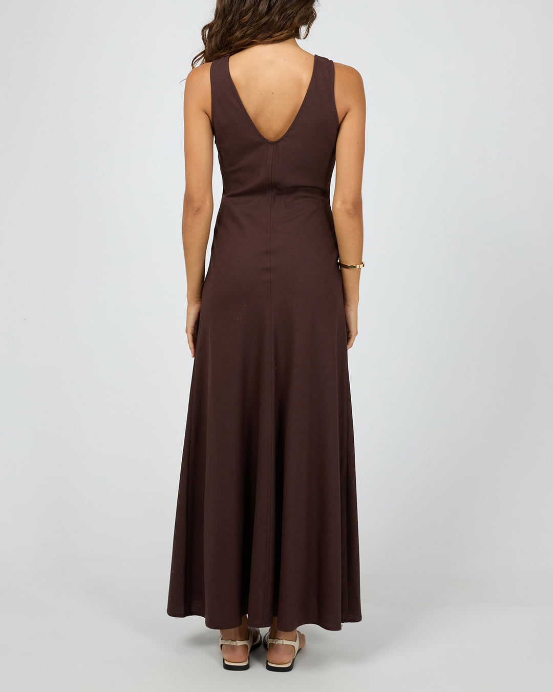 Lenni Maxi Dress Chocolate Silent Theory Lenni Maxi Dress Chocolate Silent Theory