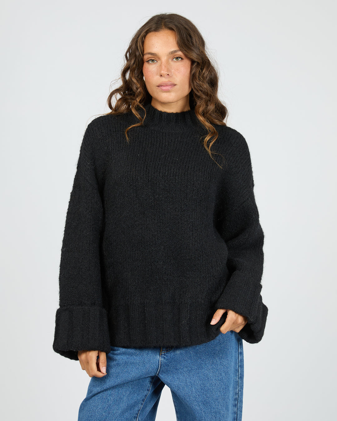 Mabel Knit Jumper Black
