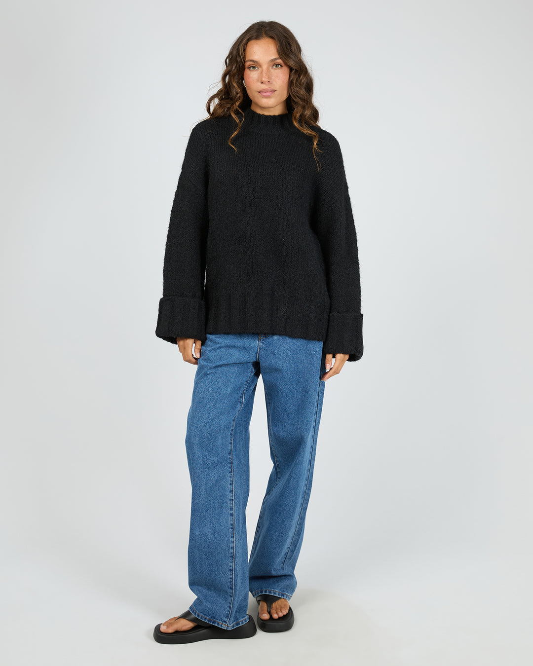 Mabel Knit Jumper Black