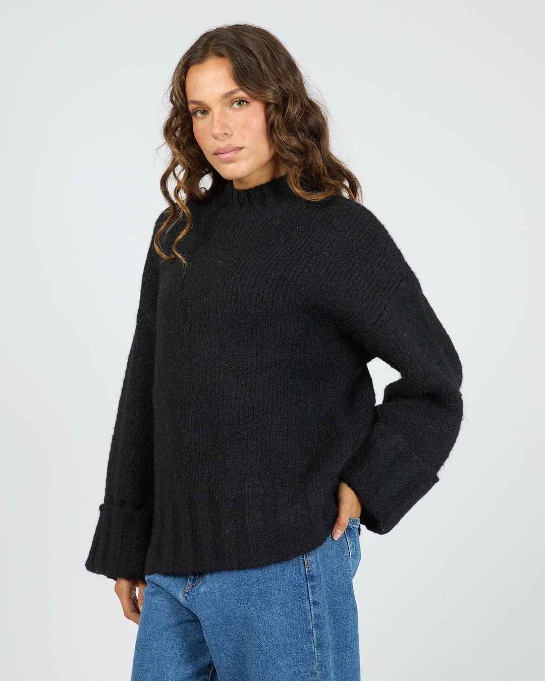 Mabel Knit Jumper Black