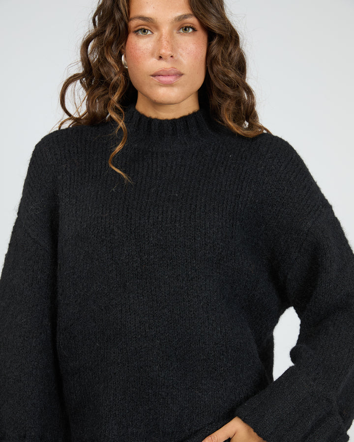 Mabel Knit Jumper Black