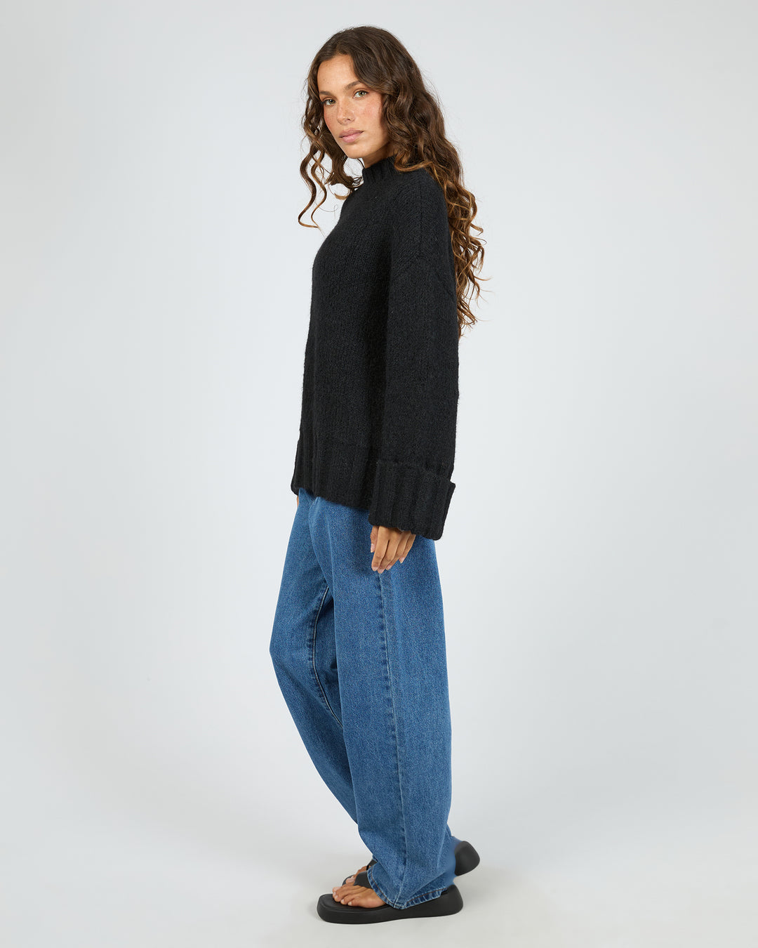 Mabel Knit Jumper Black