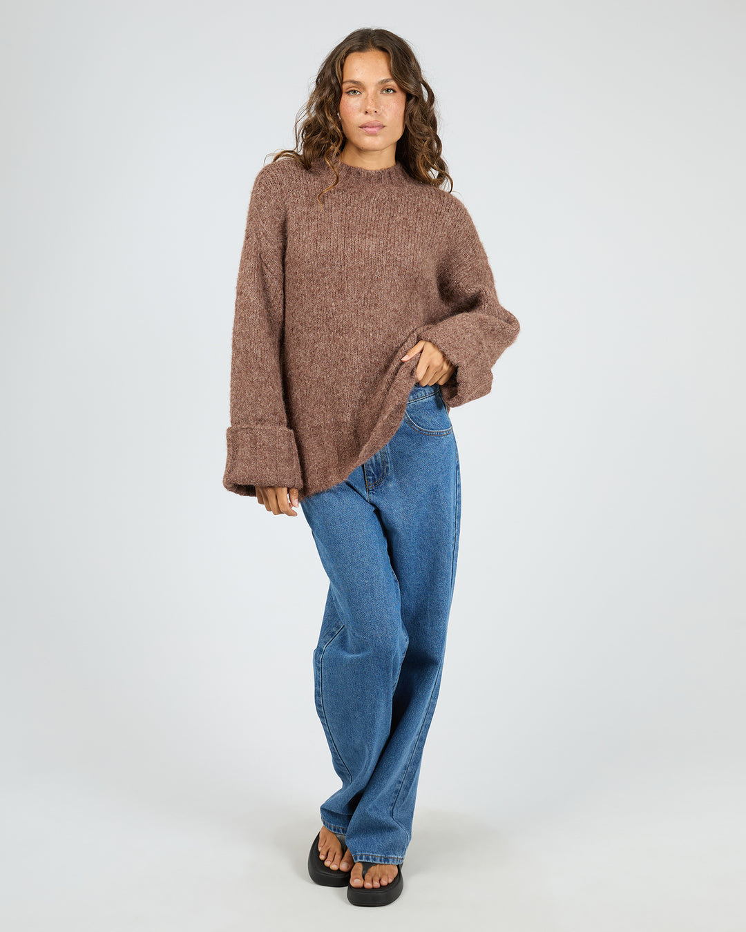 Mabel Knit Jumper Chocolate