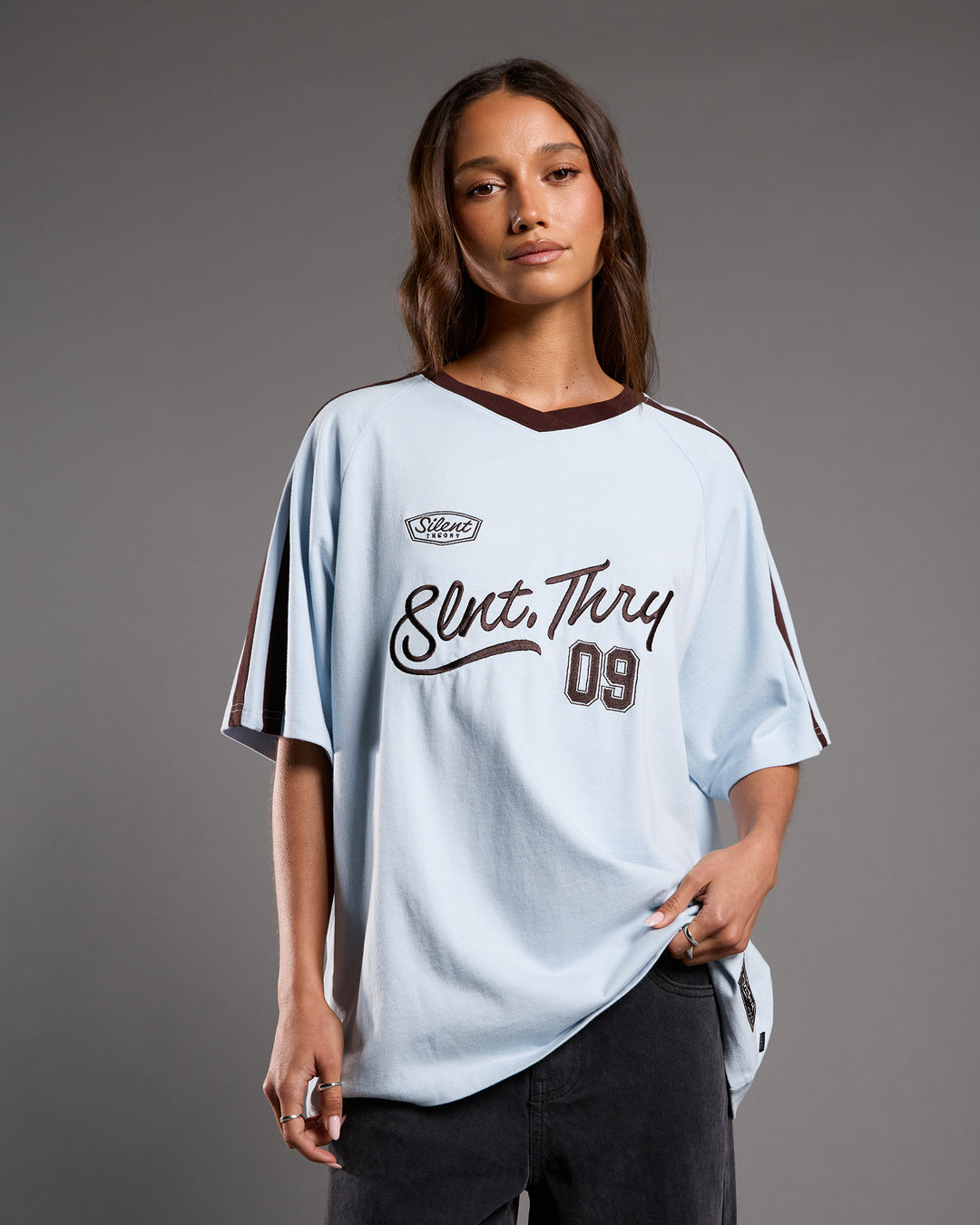 Brooklyn Sports Tee Light Blue
