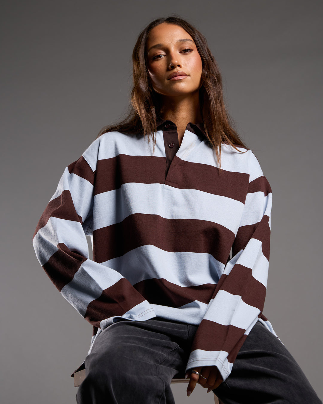 Darby Rugby Top Chocolate
