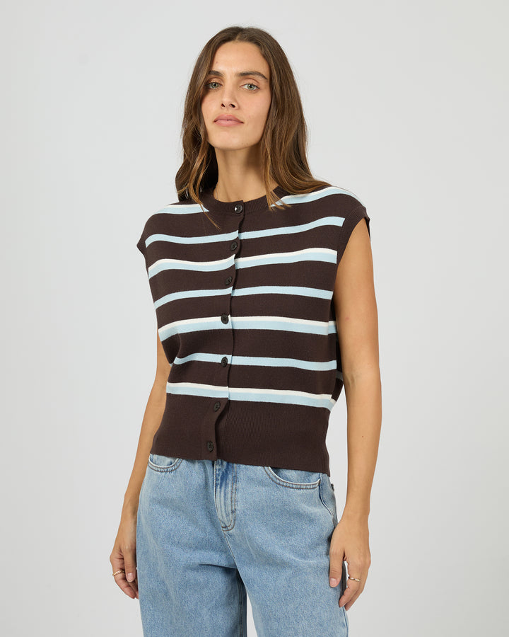 Anita Knit Vest Chocolate