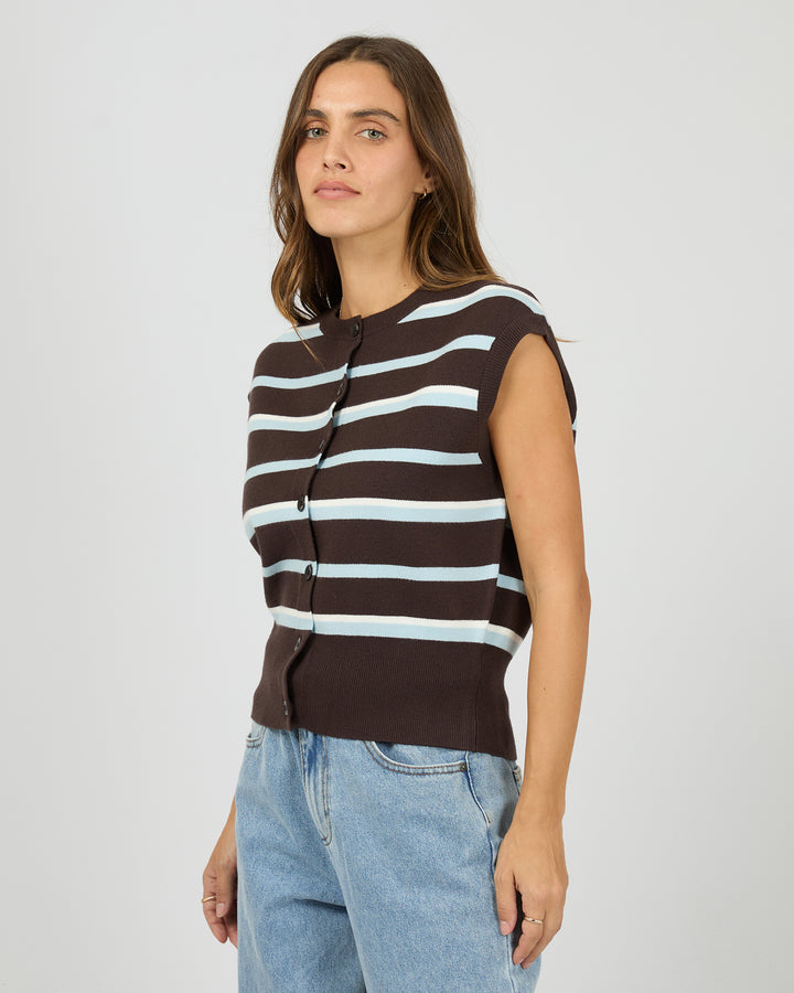 Anita Knit Vest Chocolate