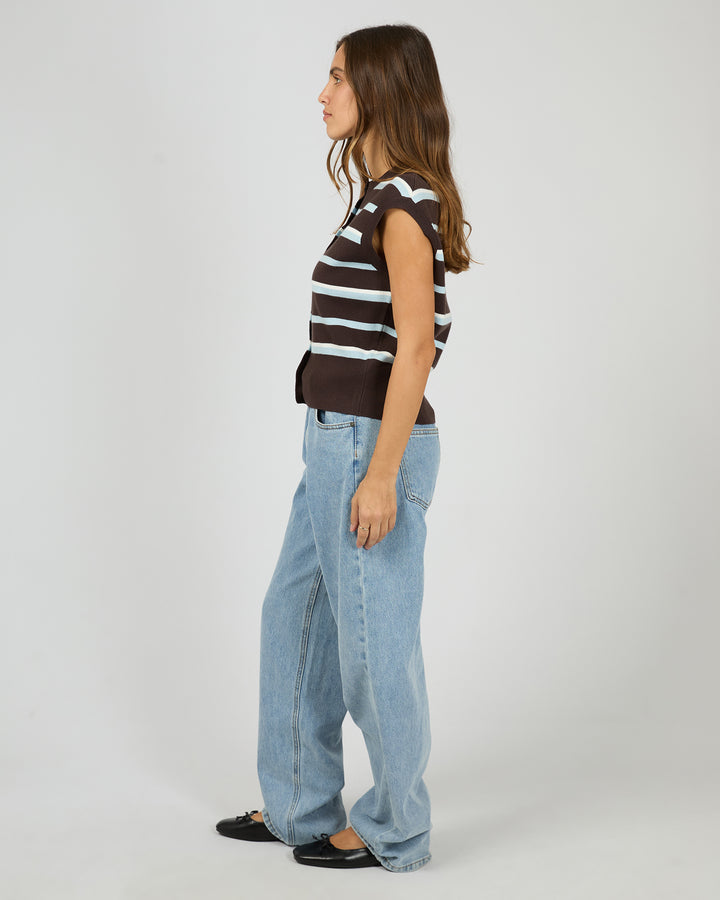 Anita Knit Vest Chocolate