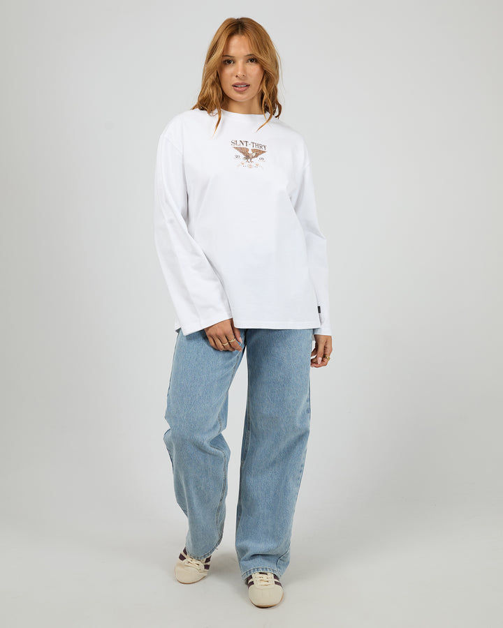 Motion Long Sleeve Tee White