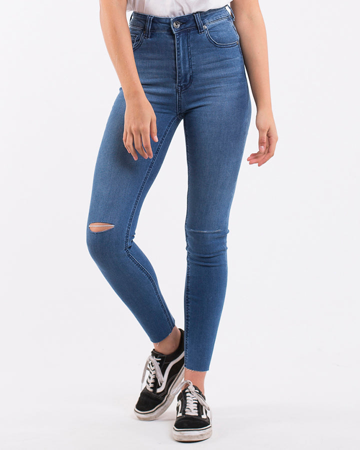 Vice Hi Skinny Jean Blu D Slsh Blue Dime Slash