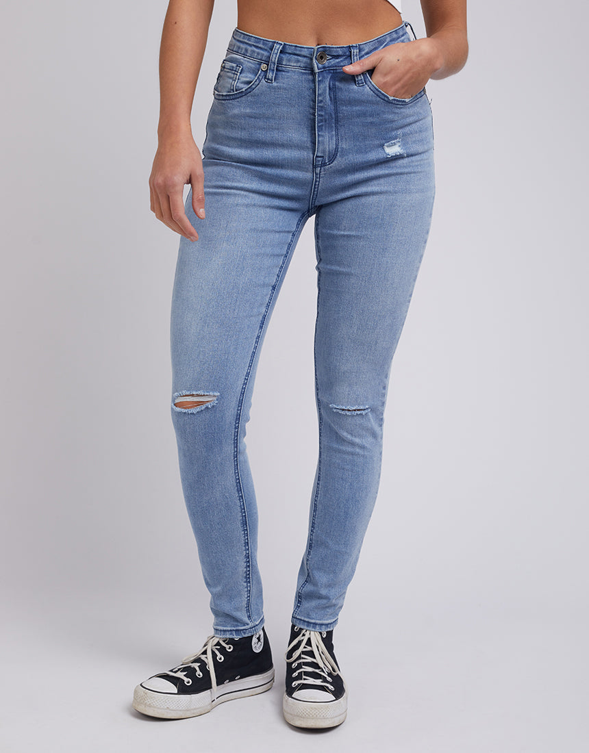 Vice High Skinny Jean Indigo Blaze