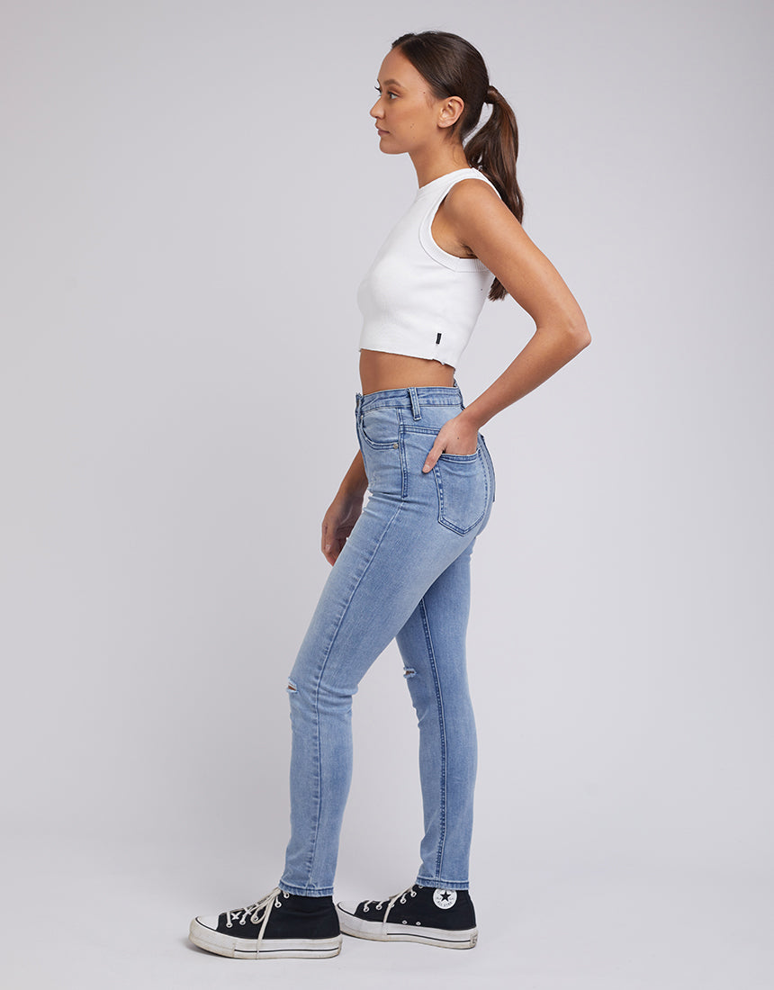 Vice High Skinny Jean Indigo Blaze