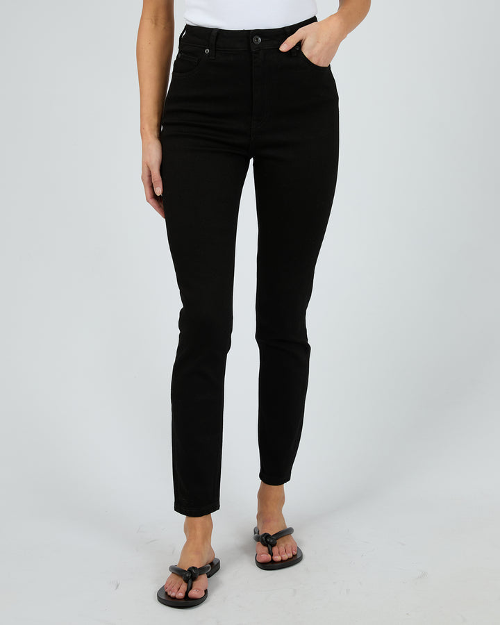 Vice High Skinny Jean Jet Blk Jet Black