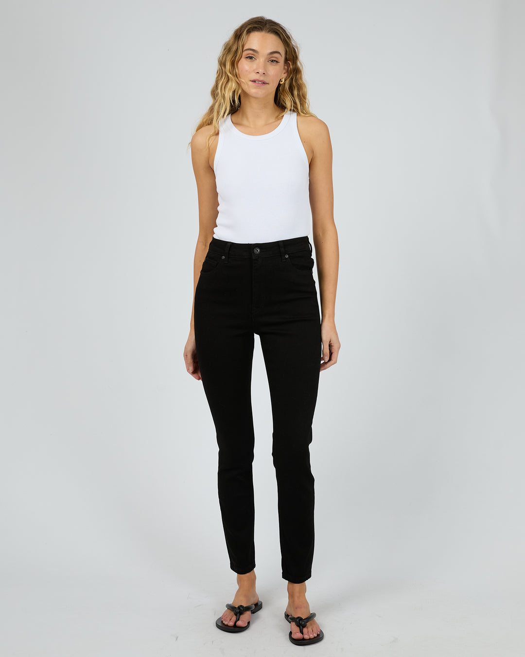 Vice High Skinny Jean Jet Blk Jet Black