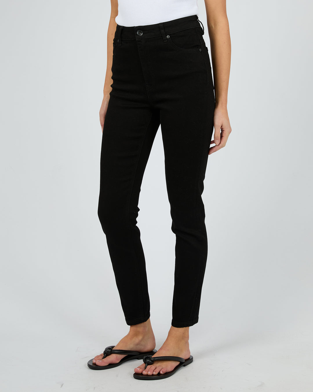 Vice High Skinny Jean Jet Blk Jet Black