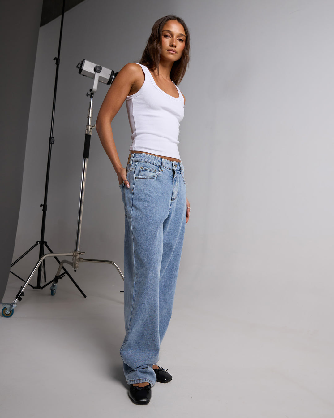 Jade Baggy Jean Light Blue