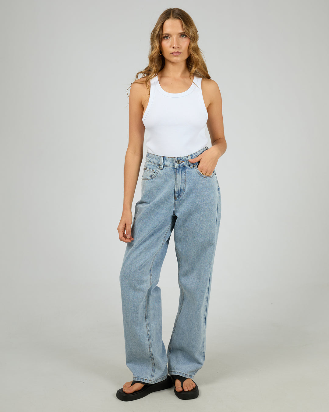 Jade Baggy Jean Light Blue