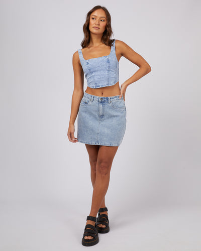 Kendrick Corset Top Light Blue