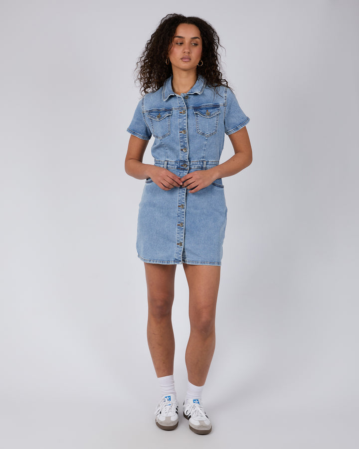 Shay Mini Dress Light Blue Silent Theory Shay Mini Dress Light Blue Silent Theory