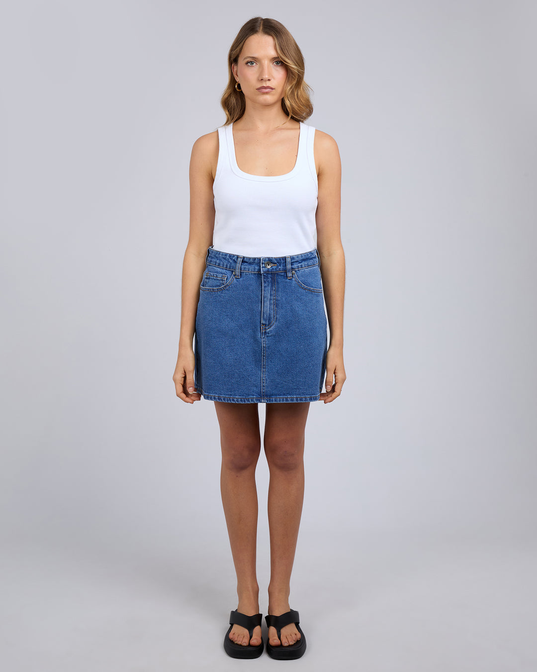Selina Skirt Mid Blue