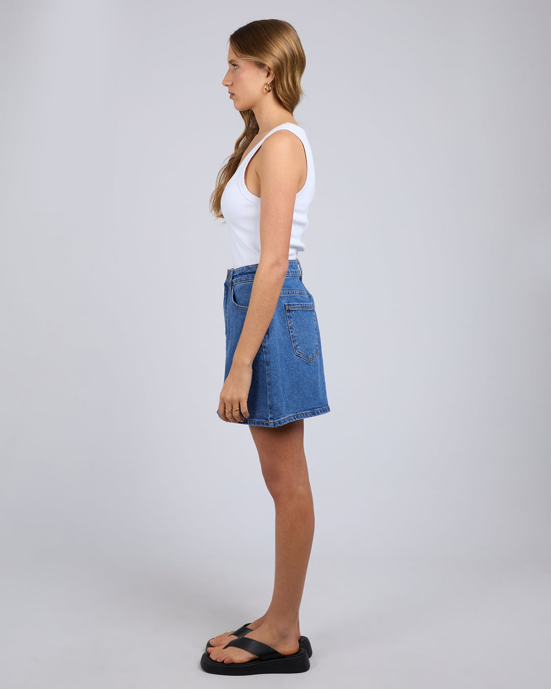 Selina Skirt Mid Blue