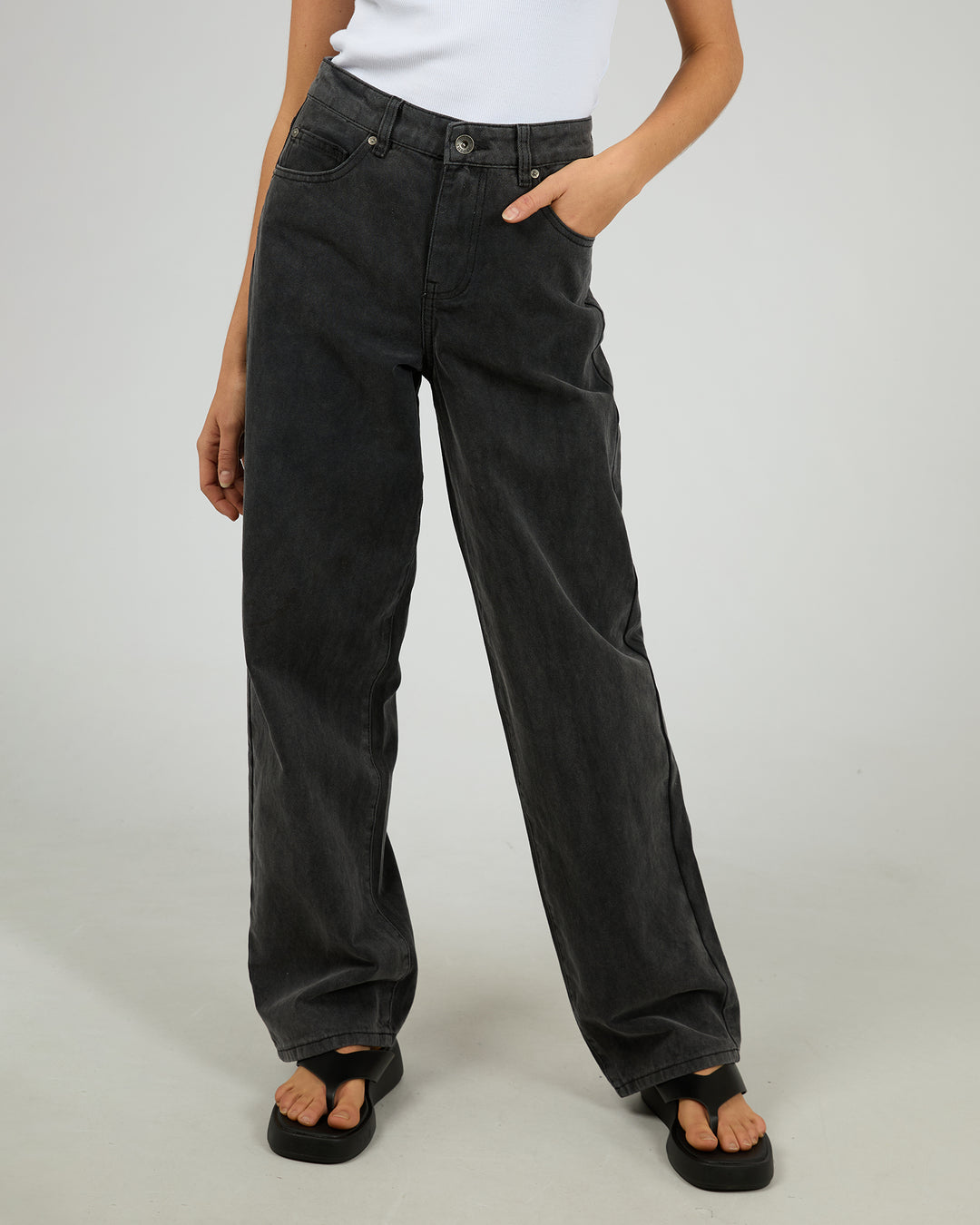 Jade Baggy Jean Washed Black