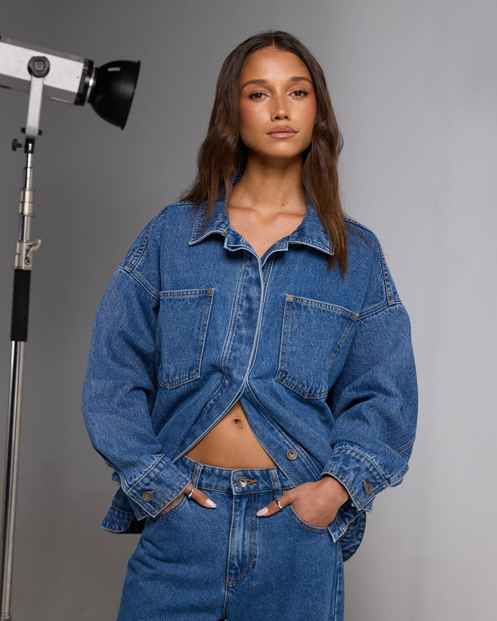Isla Jacket Mid Blue