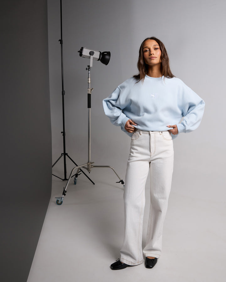 Hunter Comfort Wide Leg Jean Vintage White