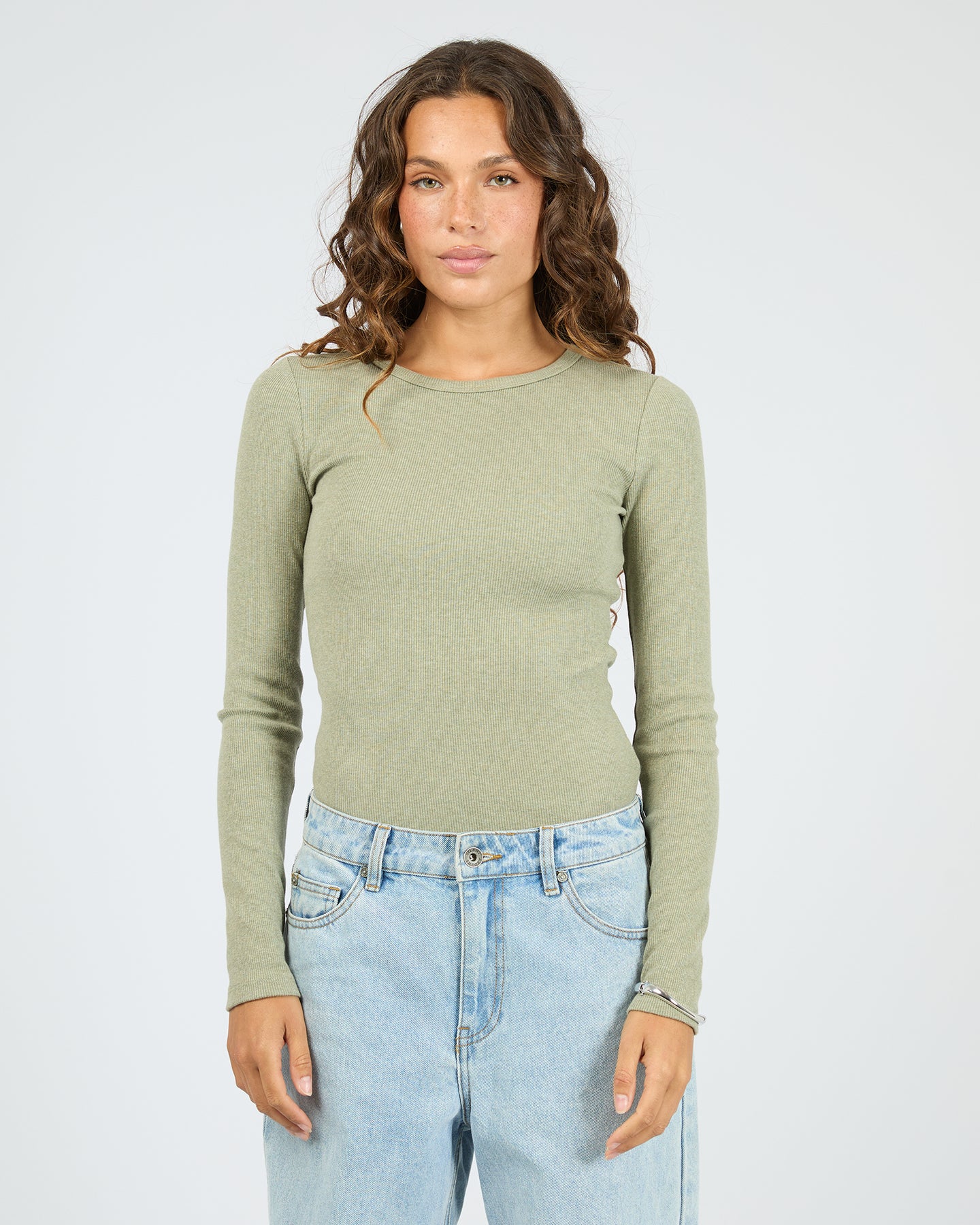 Rib L/S Tee Fern – Silent Theory