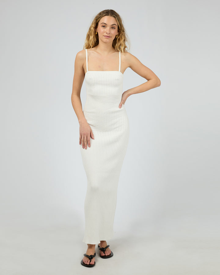 Luca Knit Maxi Dress White