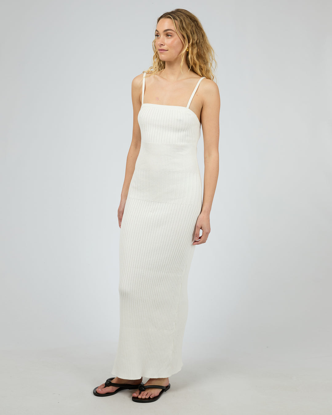 Luca Knit Maxi Dress White