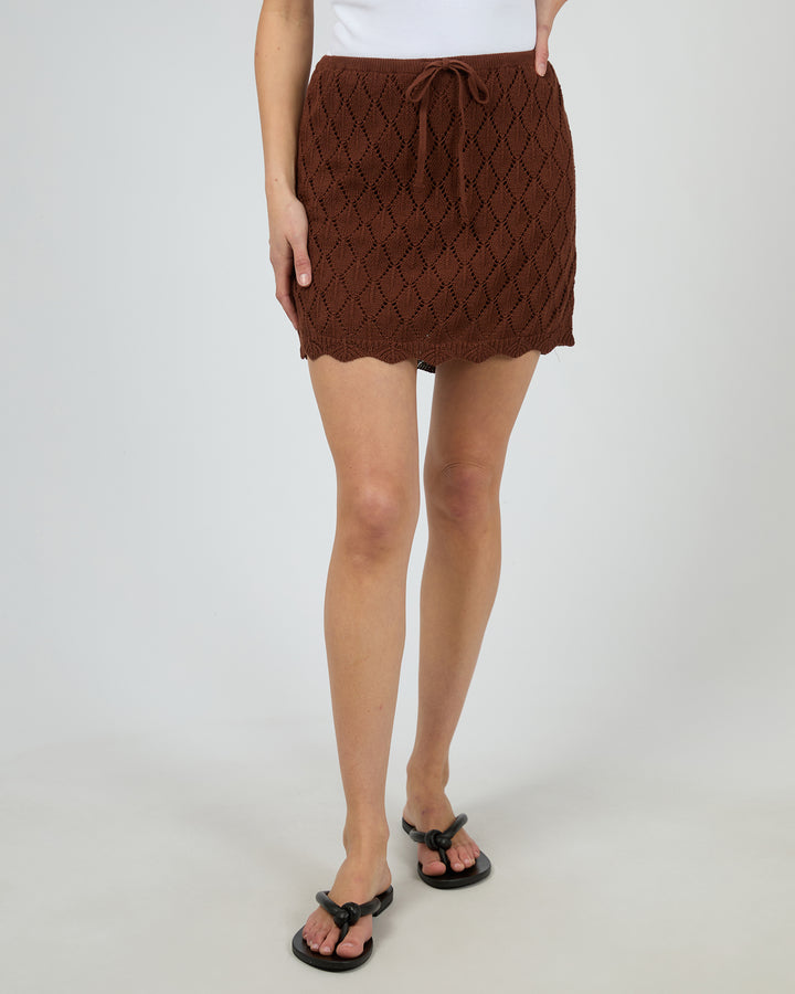 Hunter Mini Skirt Brown