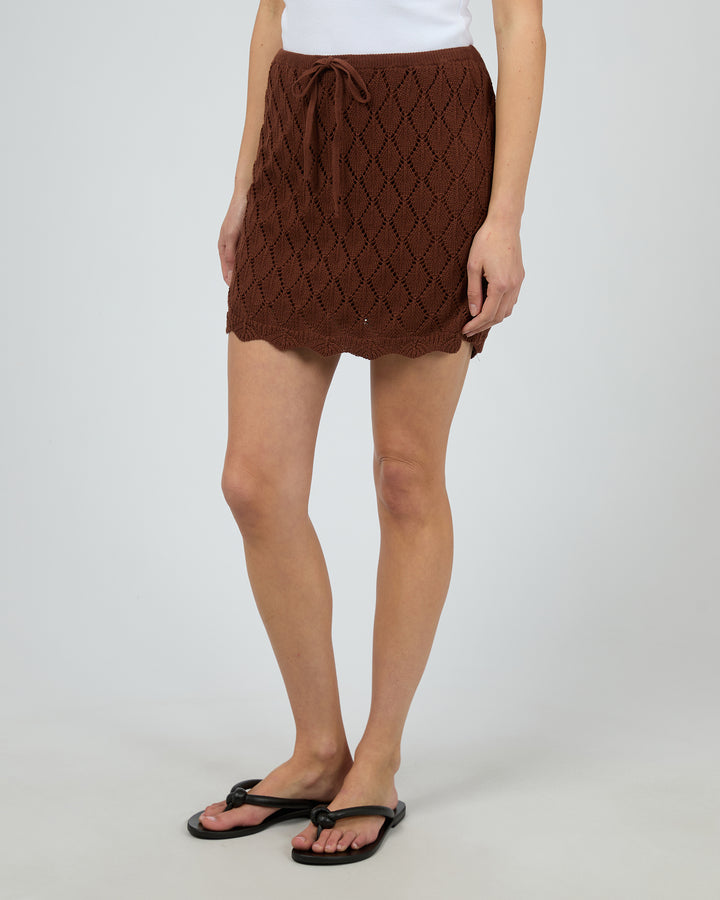 Hunter Mini Skirt Brown